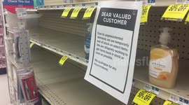 Empty Shelves at Supermarkets due to unprecedented demand