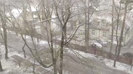 Snowstorm in Jurmala