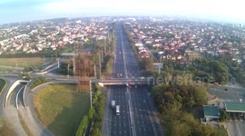 Road situation at the expressway bound to Metro Manila during the first day of quarantine