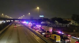 Massive police presence on local Dan Ryan causes traffic to come to a standstill #2