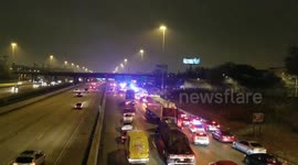 Massive police presence on local Dan Ryan causes traffic to come to a standstill #3