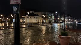 Extremely Popular Area In Fells Point Baltimore Maryland- Empty Due To Coronavirus Concerns