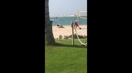 A British tourist took these videos of a Wuhan football team living it up in Dubai away from the coronavirus outbreak