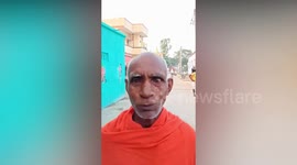 Man shows off party trick of swallowing cigar while it is BURNING