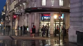 Tesco Creates Social Distance Spaceing In Store Due To Coronavirus Fears