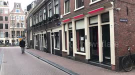 Windows of sex workers in Amsterdam red light district closed during corona crisis