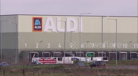 Aldi's huge South East distribution center in Kent