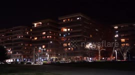 'We stay home!' National slogan of Greece against coronavirus outbreak spread light in darkness