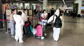 Thousands of tourists return home from Cambodia as more airlines cancel flights