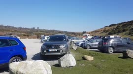 Hundreds flock to Devon despite UK government's COVID-19 distancing plea