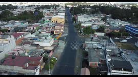 Drone footage of empty Guatemala streets after curfew imposed because of coronavirus pandemic