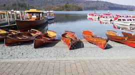 Shores of Lake Windermere are deserted as tourists stay away during coronavirus shutdown