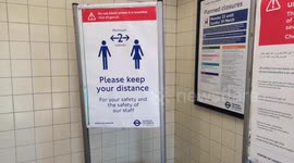 Warnings On The London Underground Against Travel Due To Coronavirus