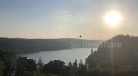 British Army attack helicopter surprises walker - scary sight (!)