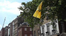 Hezbollah flags fly at Al Quds in central London