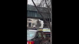 Manhole explosion in downtown Boston results in massive smoke plume