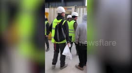 Construction site uses fingerprint turnstiles after running 'out of hand sanitiser' during UK lockdown