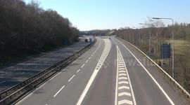 UK motorways empty as Britain told to 'stay home' during Coronavirus pandemic