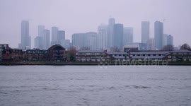 Canada Water riverfront view