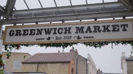 Greenwich Market sign Est 1737
