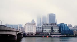 Cloudy London Bridge during coronavirus outbreak