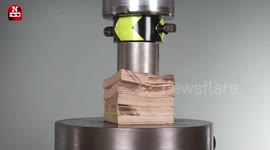 This satisfying hydraulic press in action will relieve that quarantine tension