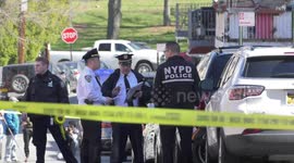 New York police presence at scene of suspected murder-sucide involving man and grandmother