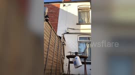 Hilarious moment man uses drone to deliver toilet roll
