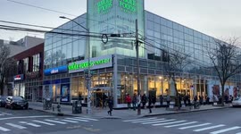 Corona Virus/Covid-19 Whole Foods lines in NYC