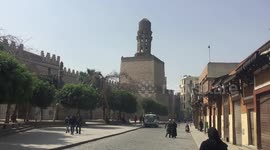 Famous Cairo street almost empty amid Egypt  COVID-19 lockdown