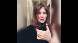 Mom accidently gives herself a mullet