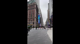 NYC Time Square Abandoned Covid-19