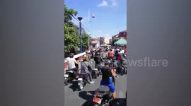 Traffic chaos in the Philippines as town enforces COVID-19 ban on outsiders entering