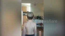 UK five-year-old begs brother for an 'old man' haircut he saw on TV