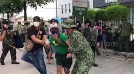 Philippine president threatens to shoot protesters after frantic scenes seen at COVID-19 lockdown rally