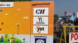 Disinfection tunnel installed to prevent the spread of COVID-19 in southern India