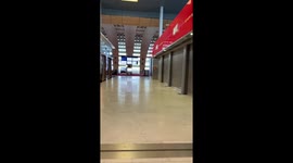 Paris airport deserted during COVID-19 lockdown