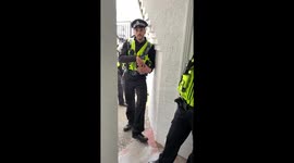 5 Police officers and tazer for recording a traffic warden