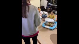 Baby celebrates wedding annivesary with her parents