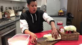 Adapting to lockdown and looking at ways to earn a living online during the COVID-19 Coronavirus Isolation. Here I am doing an online kimchi fermentation workshop via Zoom.