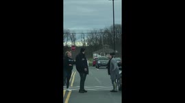 Lockdown smackdown! Coronavirus tensions boil over in US car park