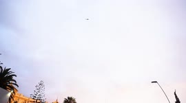 People protesting with shouts and songs in the main square of the city