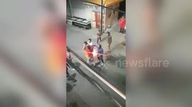 Flamethrower's daredevil act backfires, leaves him with minor burns in central India