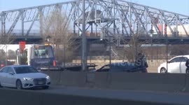 Multi car accident in Harlem, NYC. April 7 2020