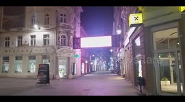 Streets of Sarajevo left eerily empty during coronavirus lockdown