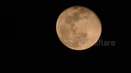 Super Pink Moon is actually Orange