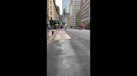 Deserted streets New York