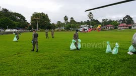 Sarawak government sent essential supplies amid covid virus lockdown to rural area with the help from army and local aviation company
