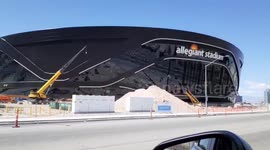 Early look at nearly finished Allegiant Stadium, the new home of Las Vegas Raiders