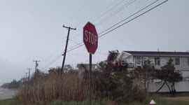 High winds lash New Jersey coastline amid stormy weather